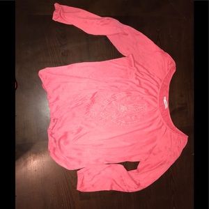 Coral long sleeve top